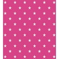 thumbnail image 3 of Hot Pink Duvet Cover Set, Symmetrical Pattern with White Stars Girlish Pattern Retro Party Tile, Decorative 3 Piece Bedding Set with 2 Pillow Shams, Queen Size, Hot Pink White, by Ambesonne, 3 of 3