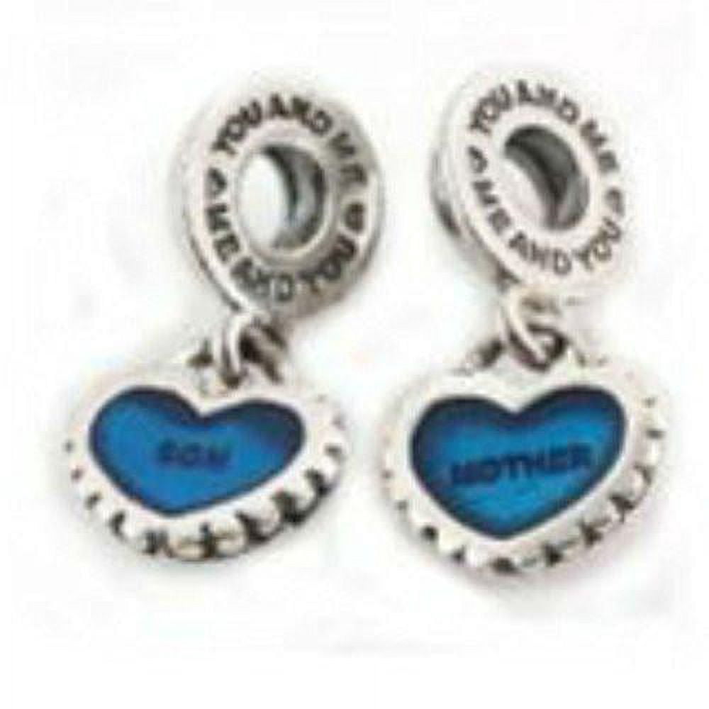 Christmas Snowman Charm Bead – Fits Pandora Style Snake Chain Bracelets, 4.8mm Hole