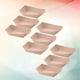 thumbnail image 3 of 100PCS Ship Shape Take Out Containers Easy Fold Box Kraft Paper Box Lunch Salad Carton for Party (Kraft Paper), 3 of 3