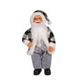 thumbnail image 2 of Muñeco de Papá Noel, adorno de escritorio, obra de arte decorativa, artesanía creativa, gabinete, decoración navideña, decoración navideña para hotel, negro, 2 of 8