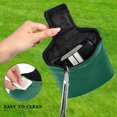 thumbnail image 4 of Haosy Dark Green Golf Mallet Putter Cover Strong Magnetic Leather Golf Club Headcover Closure, 4 of 7