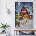 thumbnail image 5 of Happy Harvest Pumpkins Canvas Picture 12x18inch Canvas Print Autumn Harvest Fruits And Vegetables with Scarecrow Poster Wall Art Decor Print for Bathroom Bedroom Farmhouse Wall Decor Unframed, 5 of 8