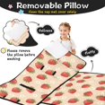 thumbnail image 3 of Strawberry and Flower Pink Pattern Teens Toddler Nap Mat with Pillow, Sleeping Mat Bag for Preschool Daycare 50"x20", 3 of 6