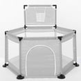 thumbnail image 1 of Baby Playpen Interactive Kids Play Playard Ocean Ball Safety Gate 6 Panel Fence (balls not Include), 1 of 1