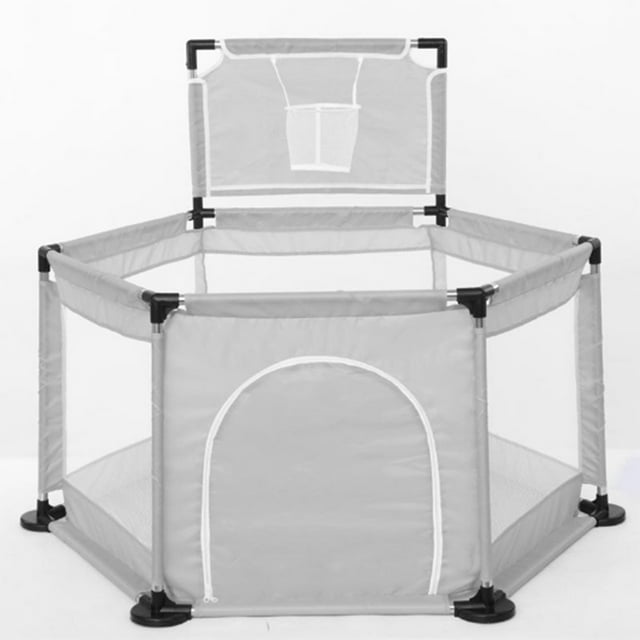 Baby Playpen Interactive Kids Play Playard Ocean Ball Safety Gate 6 Panel Fence (balls not Include)