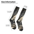 thumbnail image 2 of Naloa Graceful Snow Leopard Knee Socks, High Socks Long Stretchy Sock Women Knee High Stocking, Long Socks for Women, 2 of 6