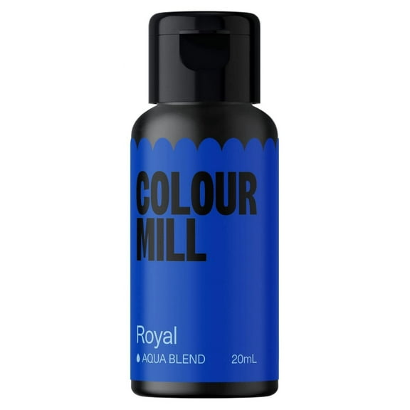 Colour Mill Aqua Blend Water-Based Food Coloring, 20 Milliliters Royal