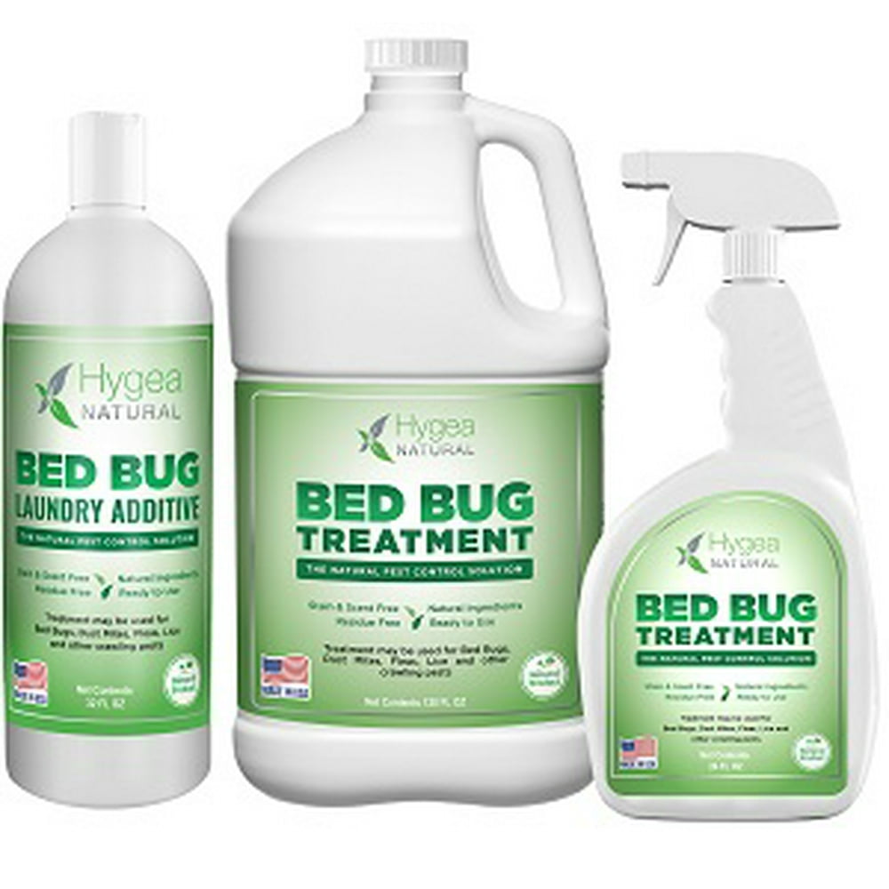 Hygea Natural Treatment Combo Pack Bed Bug nontoxic treatment includes 24 oz spray, Gallon