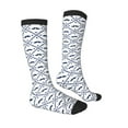 thumbnail image 3 of Haiem Hipster Mustache Socks, Funny Novelty Crazy Design Cotton Socks Sports Socks Knee High Socks For Men, Women,1Pairs - Gift For Working Friends, 3 of 9
