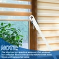 thumbnail image 6 of 4 Pack 17" Blinds Wand Replacement, Aluminum Alloy Blinds Tilt Wand with Hook and Grip, Vertical Blinds Rod Stick for Window Curtain Opener Accessory, White, 6 of 6