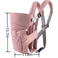 thumbnail image 7 of Baby Carrier Infant Carrier Ergonomic Baby Carrier Backpack,Breathable Front Back Carrying Wrap Seat for Newborn Toddlers up to 33 lbs,Pink, 7 of 7