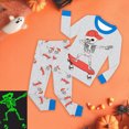 thumbnail image 2 of KPOPLK 2T 3T 4T 5T 6T 7T 8T Boys Pajamas 2Pcs Long Sleeve Graohic Tee Top Pants PJS Sets Kids Boy Sleepwear,Size 3-4 Years, 2 of 5