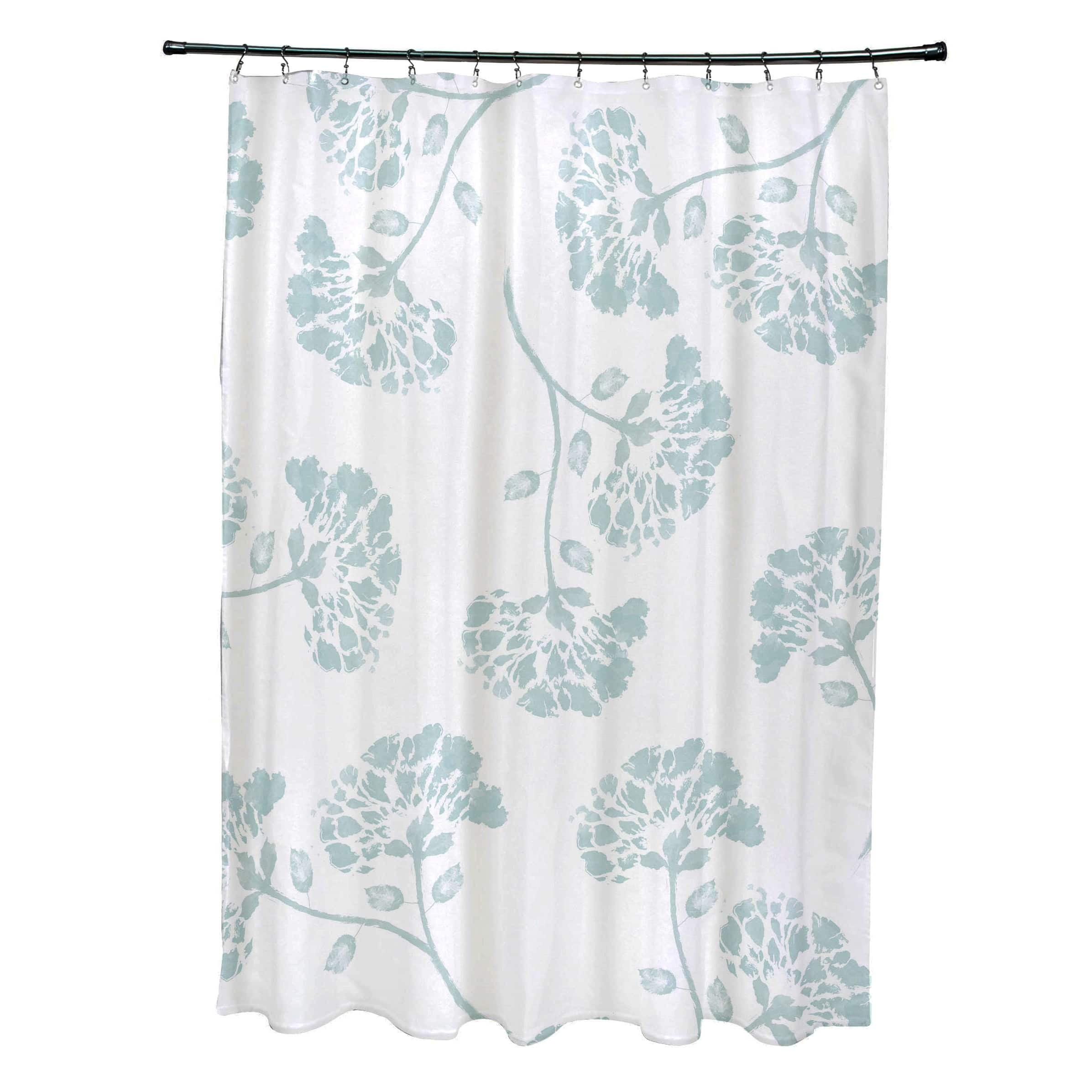 Simply Daisy 71" x 74" April Floral Print Shower Curtain