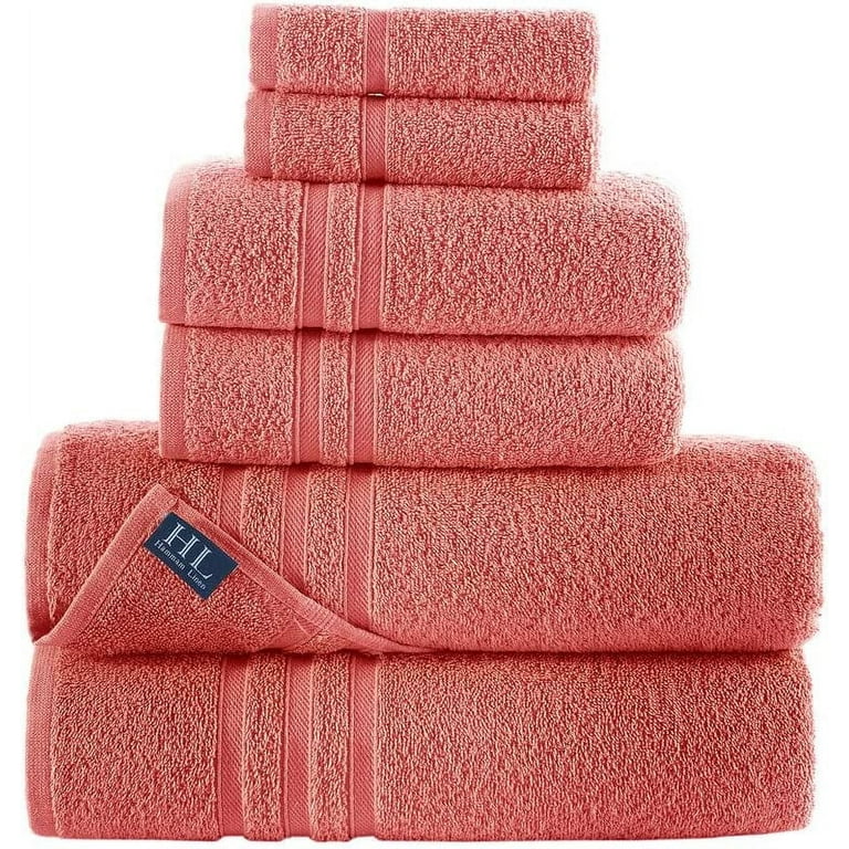 Hammam Linen 6-Piece Cream Bath Towel Set Original Turkish Cotton Soft,  Absorbent and Premium Ivory for Bathroom 2 Bath & 2 Hand Towels, 2  Washcloths