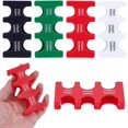 thumbnail image 1 of HOBBIESAY 4 Pcs Distributeur de Pièces 4 Couleurs Étui Rigide Boîte de Rangement Rectangulaire en Plastique Rouge Vert Noir Blanc avec 6 Emplacements pour Accessoires de Rangement, 1 of 5