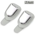 thumbnail image 2 of ZHAOCHENG Soporte universal para gafas de coche, clip para visera de coche, clip de cuero para gafas y billetes (paquete de 2, gris), 2 of 5