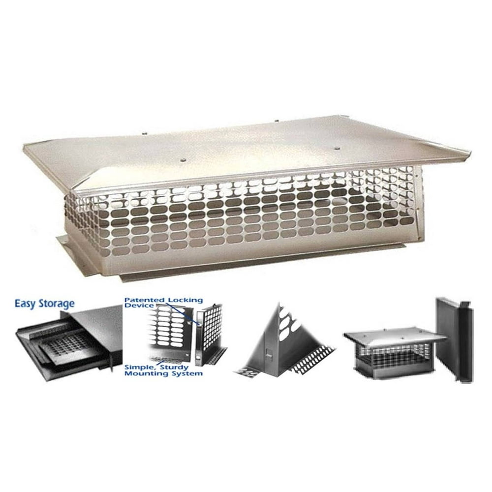 The Forever Cap® 13Inch x 21Inch Multi Flue Crown Mount Chimney Cap