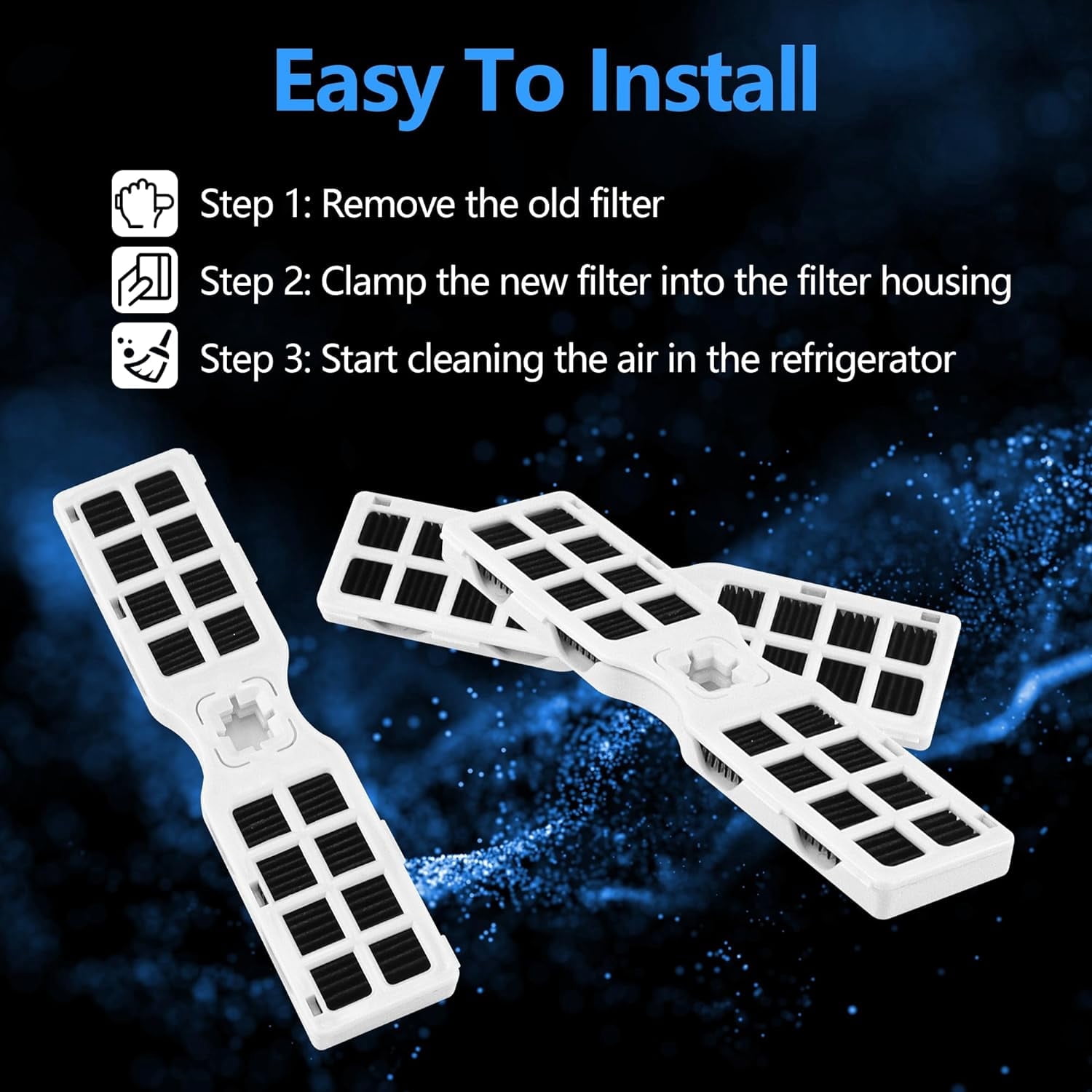 9-PACK Compatible with Frigidaire FRFC2323AS, FRFC232LAF, FRFC233LAF, FRFG2323AF, FRFN2823AS Fridge FRGPAAF2 PureAir AF-2