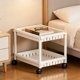 thumbnail image 5 of Estante de almacenamiento de plástico móvil multicapa con ruedas | Organizador de gran capacidad con múltiples capas para sala de estar, dormitorio, cocina y baño | Opciones de 2, 3 y 4 niveles, 5 of 6