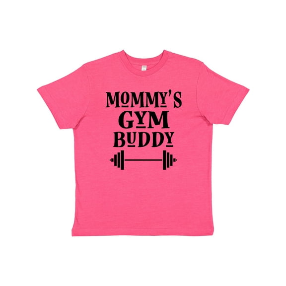 Inktastic Mommy Gym Buddy Workout Youth T-Shirt