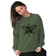 thumbnail image 5 of Butterfly Symbolism Spirit Animal Women Crewneck Sweatshirt Brisco Brands M, 5 of 6