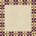 thumbnail image 1 of Ahgly Company Machine Washable Indoor Square Transitional Golden Blonde Gold Area Rugs, 7' Square, 1 of 7