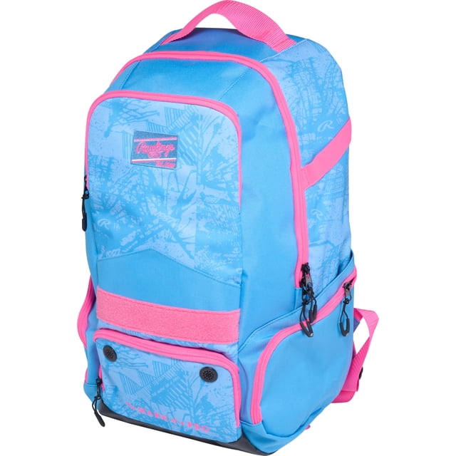 Mochila Deportiva Rawlings en Azul Columbia/Rosa 49x31x23 cm