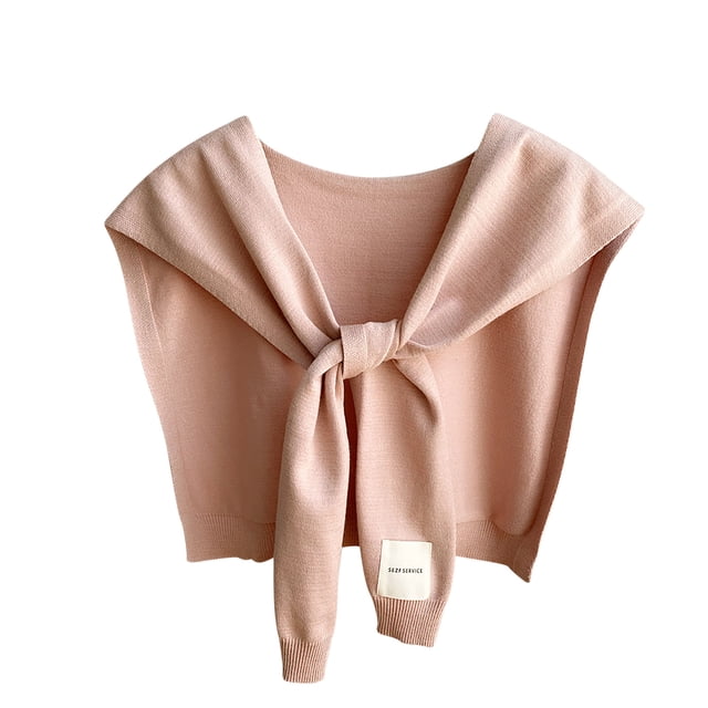 Bufandas de mujer de color liso de punto para exteriores, chal de invierno con cuello falso, bufanda decorativa Kangshi para el regazo y los hombros, bufanda para mujer