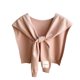 thumbnail image 1 of Bufandas de mujer de color liso de punto para exteriores, chal de invierno con cuello falso, bufanda decorativa Kangshi para el regazo y los hombros, bufanda para mujer, 1 of 1