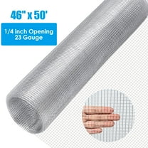 Gymax 46''x 50' 1/4 inch Hardware Cloth Galvanized Chicken Wire Welded Fence Mesh Roll