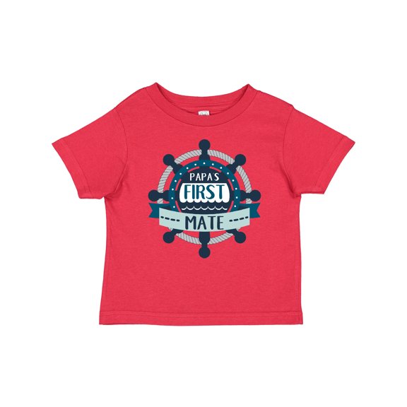 Inktastic Papa's First Mate Boys or Girls Toddler T-Shirt