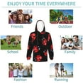 thumbnail image 5 of Salouo Beautiful Red Ladybug Pattern Hoodie Sweatshirt for Youth, Fall Pullover Hoodie Sweatshirt Long-Sleeve Pullover Hooded Sweatshirt-X-Large, 5 of 6
