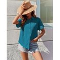 thumbnail image 4 of Zeagoo Button Down Shirts for Women Short Sleeve Trendy Lightweight Summer Tops Collar Work Blouse, 4 of 4