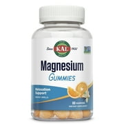 KAL Magnesium Citrate Gummy | Healthy Relaxation, Muscle, Bone, & Energy Support | Vegetarian & Non-GMO | 60 Gummies