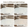 thumbnail image 7 of ODIKA 4'x6' Washable Area Rug Non-Slip, Chair-Friendly, Flatwoven Muted Sage Oatmeal Floral Motifs Delicate Leaf Clusters Modern for Home Office, Under Desk, 7 of 7