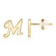 thumbnail image 1 of Xihbxyly Pendientes de Oro con 26 Letras Del Alfabeto y Acabado Chapado En Oro para Mujer, 1 of 4