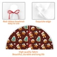 thumbnail image 4 of Rocae Christmas Gingerbread for Christmas Tree Skirt with Pom Pom Trim for Holiday Party for Holiday Home Decor Indoor Outdoor-30", 4 of 7
