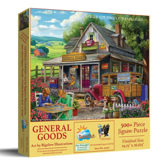 SUNSOUT INC - General Goods - 500 pc Large Piece Jigsaw Puzzle by Artist: Bigelow Illustrations - MPN # 31420