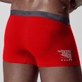 thumbnail image 4 of Sngxgn Mens Comfort Fit Soft Cotton Stretch Long Leg Boxer Briefs(Red,XL), 4 of 4