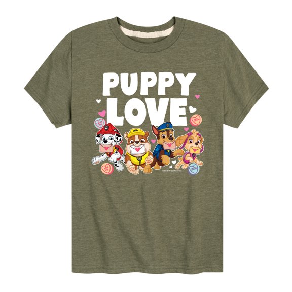 Paw Patrol - Puppy Luv - Toddler And Youth Short Sleeve Graphic T-Shirt