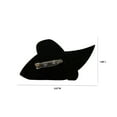 thumbnail image 2 of Wrapables Acrylic Fashion Brooch Pin for Sweaters, Coats, Scarves, and Bags, Cosmo Black Hat, 2 of 5