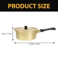 thumbnail image 2 of RUNROTOO 1Pack Gold Korean Ramen Pot Aluminum Making Coffee Home Use Golden, 2 of 8