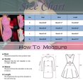 thumbnail image 5 of Womens Dress plus Size formal Dress Ladies Solid Color Glitter V Neck Backless Sleeveless Ruched Sequin Bodycon Mini Dress Adult Female Clothes White Size M, 5 of 5