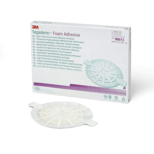 Foam Dressing 3M Tegaderm 55/8 X 61/8 Inch Oval Adhesive with Border