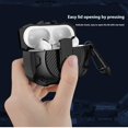 thumbnail image 2 of Full-Body Armor PC Case for Apple AirPods 4th Generation with Carabiner Clip (white,CaseCore Case for AirPods 4), 2 of 5