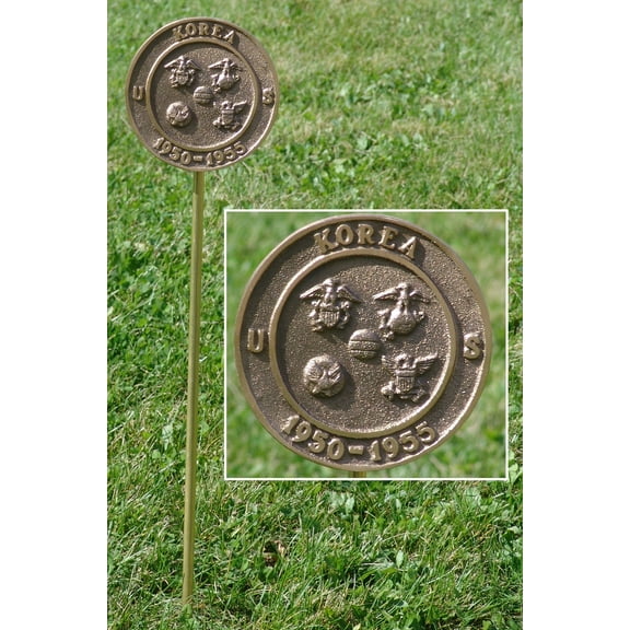 Korean War Veteran Grave Marker - in Cast Bronze