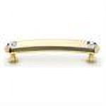Alno C211-35-PB Swarovski Crystal 3-1/2" Cabinet Pull Polished Brass