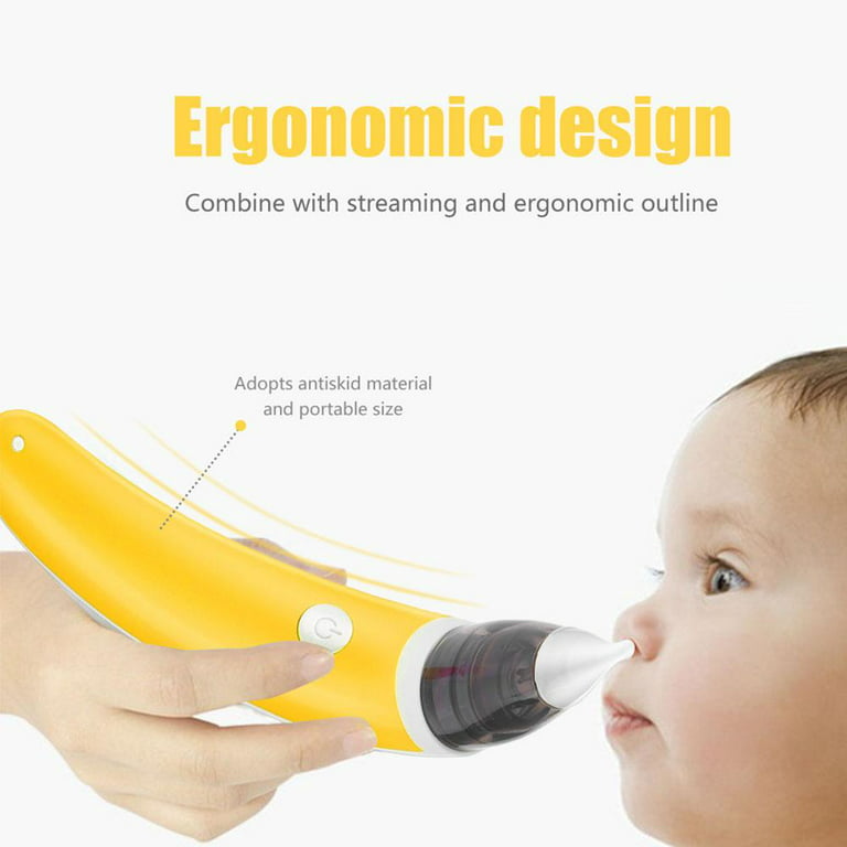WALFRONT Baby Electric Nasal Aspirator, Portable Infant Kids Nasal Suction  Machine Nose Cleaner Tools 