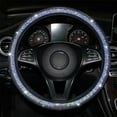 thumbnail image 2 of Bling Sparkling Car Steering Wheel Cover for Women Men 15 Inch Cute Bling Accessories Leather Car Wheel Protector Anti-Slip Car Wheel Protector Elastic Car Steering Wheel Cover for Cars Sedans SUV, 2 of 13
