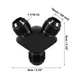 thumbnail image 3 of Adaptador de Montaje en forma de Y Unique Bargains 12AN Negro, 3 of 6